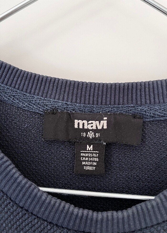 Mavi Lacivert Erkek Süveter - Görsel 3