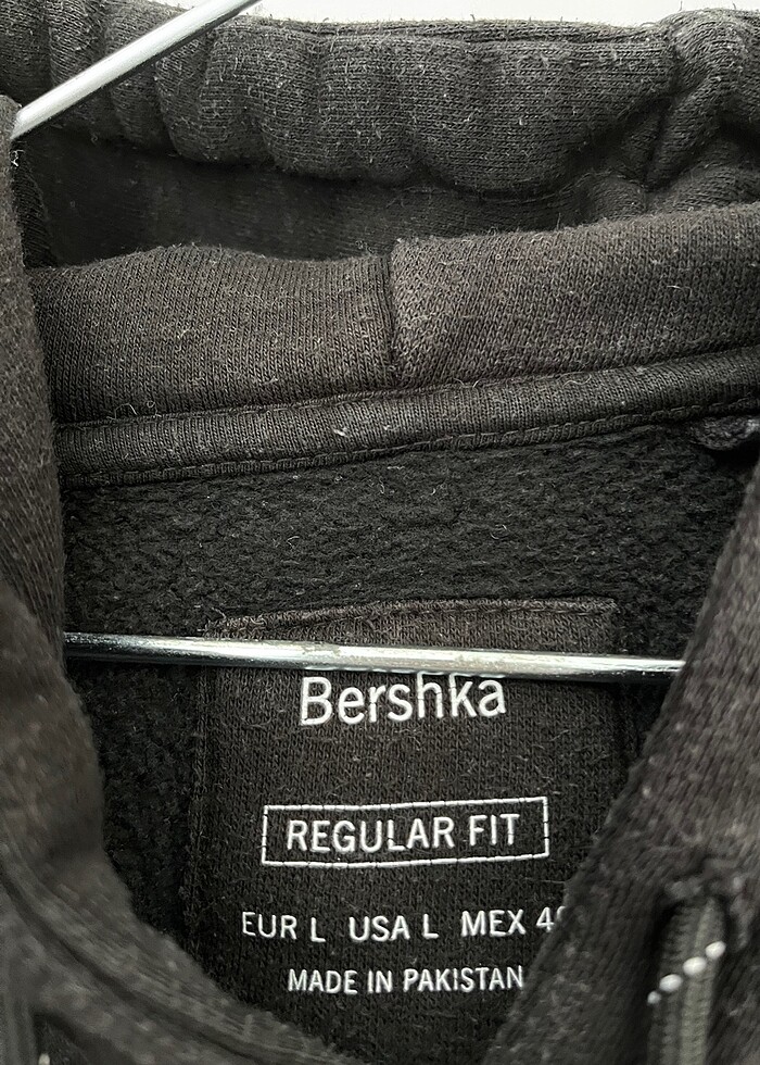 Bershka Siyah Erkek Kapüşonlu Sweatshirt - Görsel 3