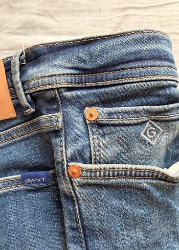 Gant Mavi Erkek Jean Kot - Görsel 6