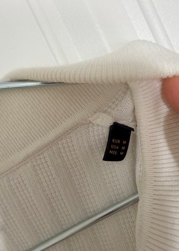 Massimo Dutti Erkek Beyaz/Krem Polo Yaka Tişört - Görsel 4