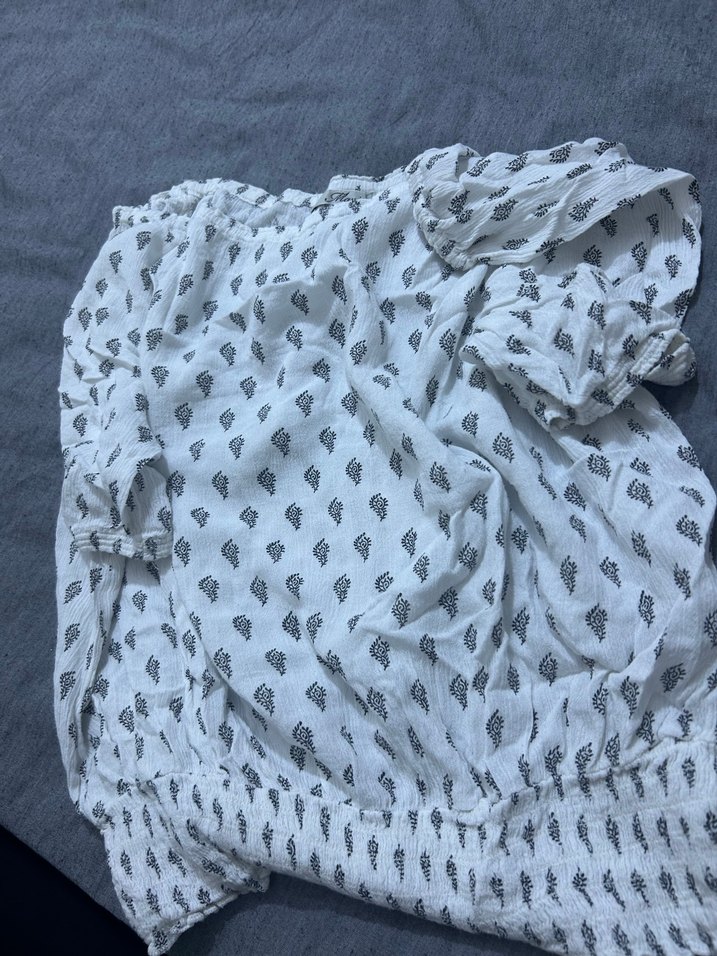 Beyaz Bohem Hamile Midi Etek - Görsel 2