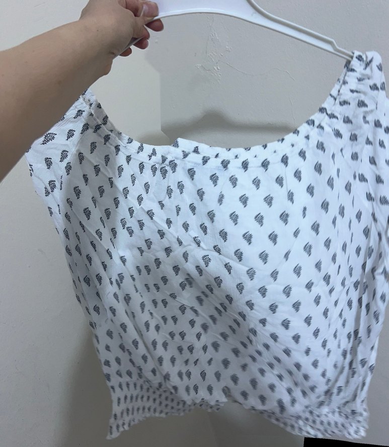 Beyaz Bohem Hamile Midi Etek - Görsel 3