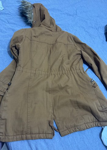 Kadın Bej Süet Kürklü Ceket - Görsel 2