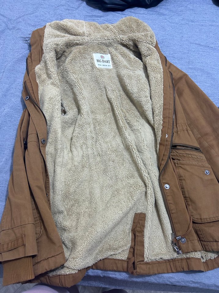 Kadın Bej Süet Kürklü Ceket - Görsel 4