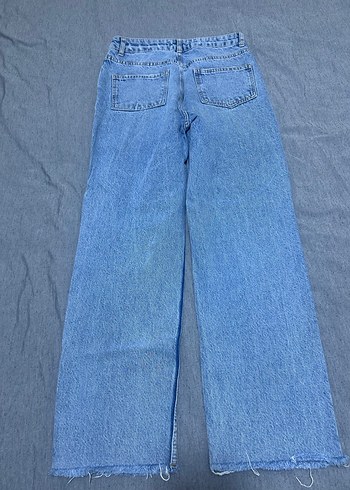 Gri Tie-Dye Desenli Bol Kesim Kadın Jean - Görsel 3