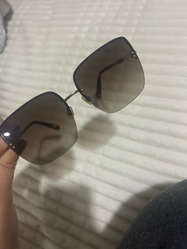 Kahverengi Transparan Klasik Kadın Güneş Gözlüğü - Görsel 2