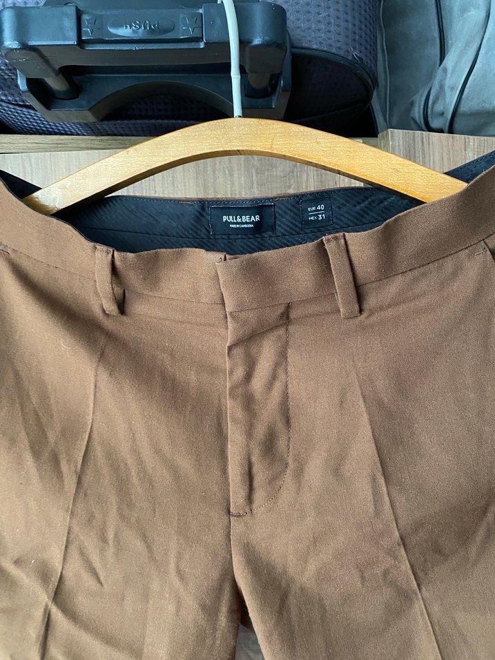 Kahverengi pull and bear pantolon - Görsel 2