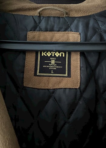 Koton Taba Süet Biker Ceket - Görsel 2