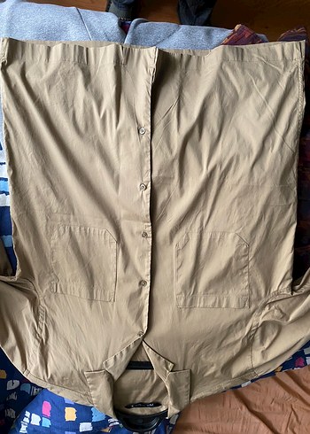 Zara Bej Erkek Gömlek, Düğmeli, Salaş Kesim - Görsel 3