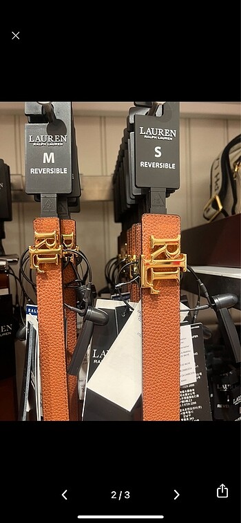 Ralph Lauren Ralph Lauren Çift Taraflı Kemer