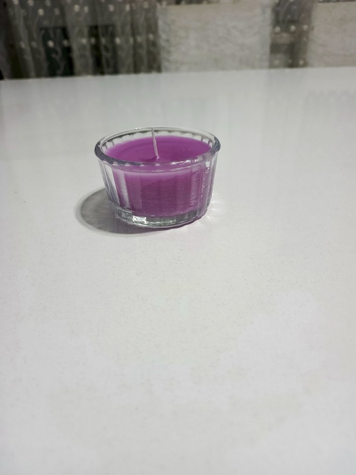 Mor Renkli Cam Mum - Görsel 2