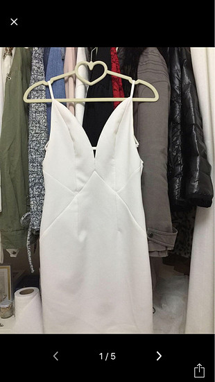 xs Beden Beyaz elbise