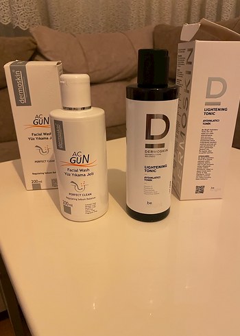 Dermoskin AC GUN Yüz Yıkama Jeli ve Tonik