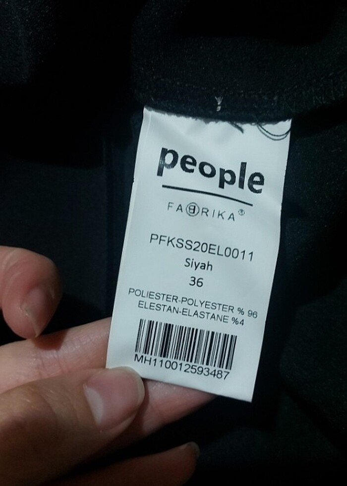 Bayan siyah elbise kısa  - Görsel 4