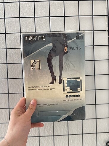 Miorre Fantezi Desenli 15 Denye Kilotlu Çorap