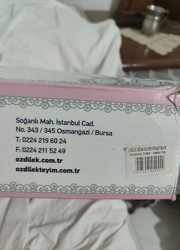 Beden ÖZDİLEK BEBEK BATTANİYESİ HİÇ KULLANILMADI ETİKETLİ KUTULU 100X1