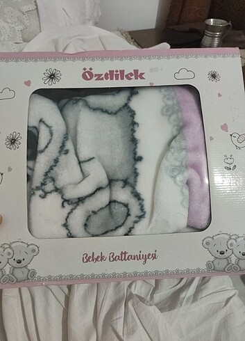 ÖZDİLEK BEBEK BATTANİYESİ HİÇ KULLANILMADI ETİKETLİ KUTULU 100X1