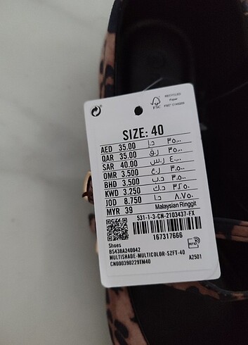 40 Beden çeşitli Renk MAX MARKA LEOPAR BABET DUBAİ'DEN ETİKETLİ SIFIR ÜRÜN 40 NUMARA