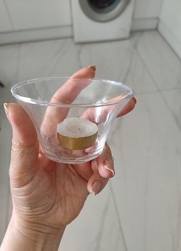 PAŞABAHÇE MUMLUK HİÇ KULLANMADIM HEDİYE GELDİ YÜKSEKLİK 7 CM ÇAP