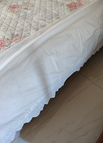 KARYOLA ETEĞİ ????EL EMEĞİ GÖZ NURU YATAK ETEĞİ 200 X 57 CM HİÇ