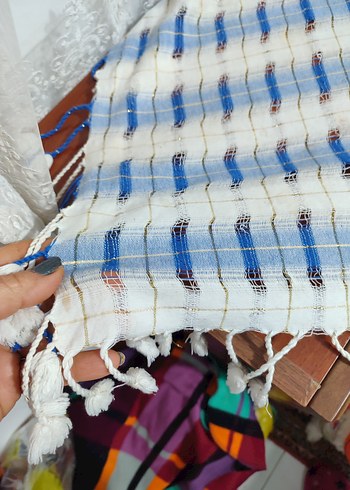 Mavi Batik Desenli Masa Örtüsü - Görsel 2