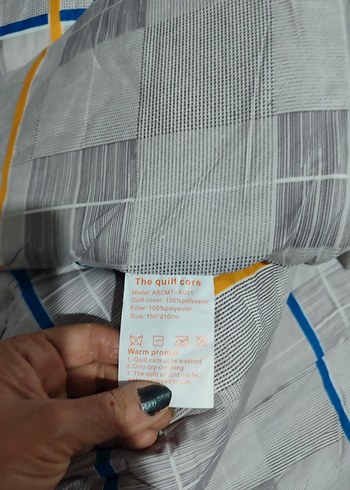KUŞ TÜYÜ YORGAN 150 X 210 CM  THE QULİT CORE MARKA - Görsel 2