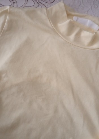 Beyaz Uzun Kollu Hamile Tişörtü - Görsel 2