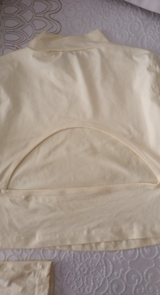 Beyaz Uzun Kollu Hamile Tişörtü - Görsel 3