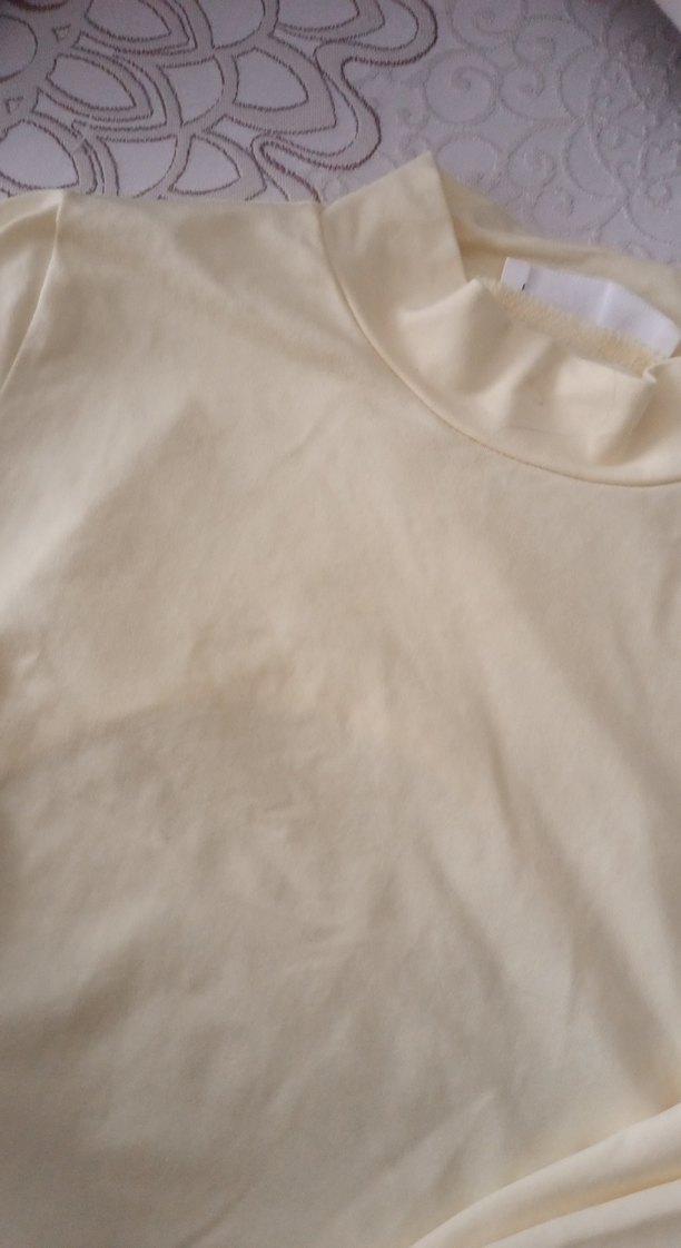 Beyaz Uzun Kollu Hamile Tişörtü - Görsel 2