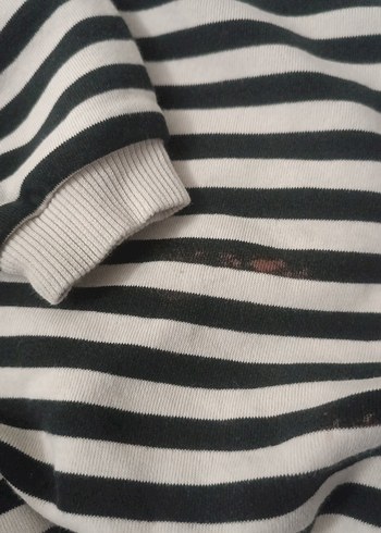 Kızlar için Uzun Kollu Çizgili Tişört - Görsel 3