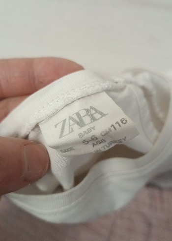 Pembe Keten Pilili Kız Tayt - Görsel 2