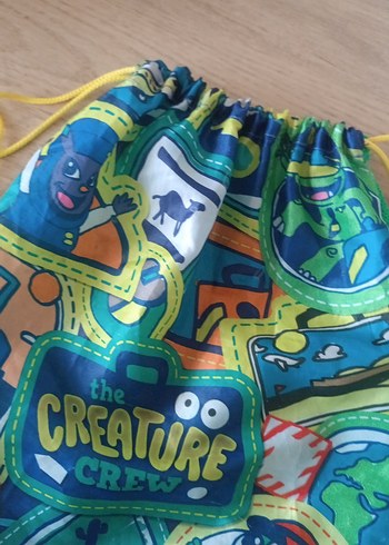 Renkli Çocuk Okul Çantası - Creature Crew - Görsel 3