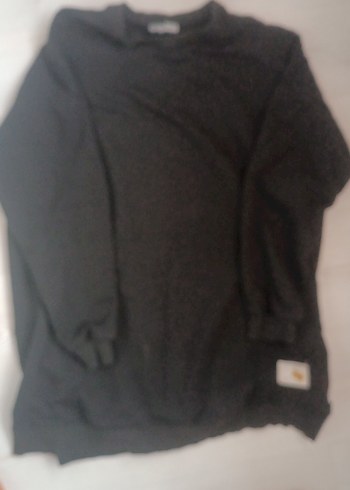 Siyah Bisiklet Yaka Sweatshirt - Görsel 3