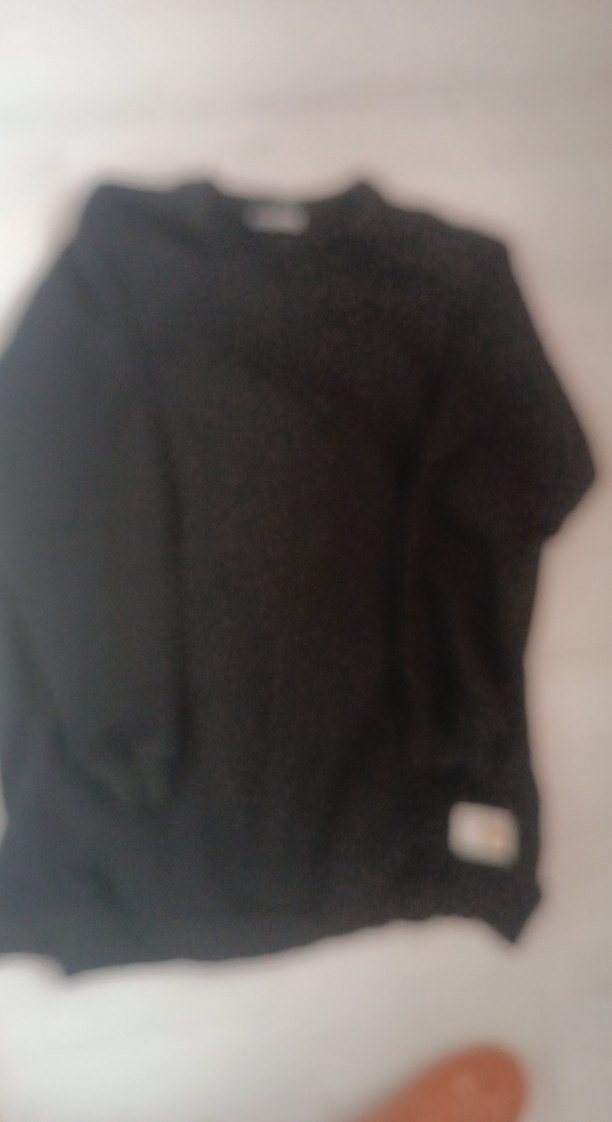 Siyah Bisiklet Yaka Sweatshirt - Görsel 2