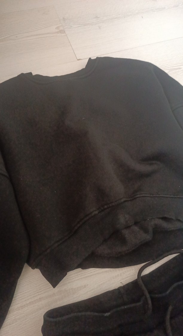 Siyah Kadın Rahat Kesim Eşofman Takımı - Görsel 3