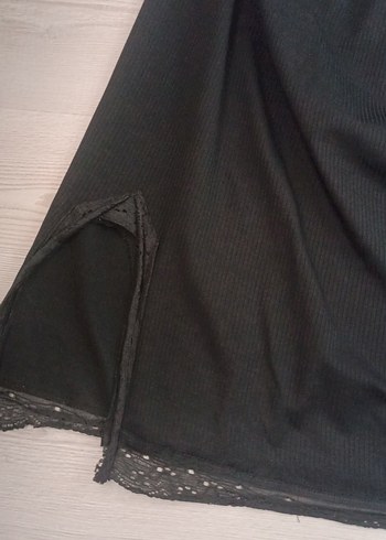 Siyah Salaş Midi Goth Kadın Etek - Görsel 2