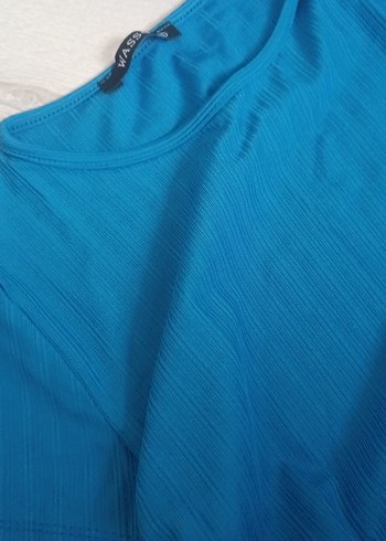 Mavi Kısa Kollu crop - Görsel 2