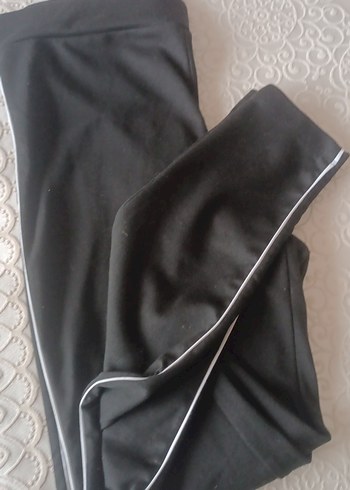 Siyah Elastik Kadın Tayt - Görsel 2