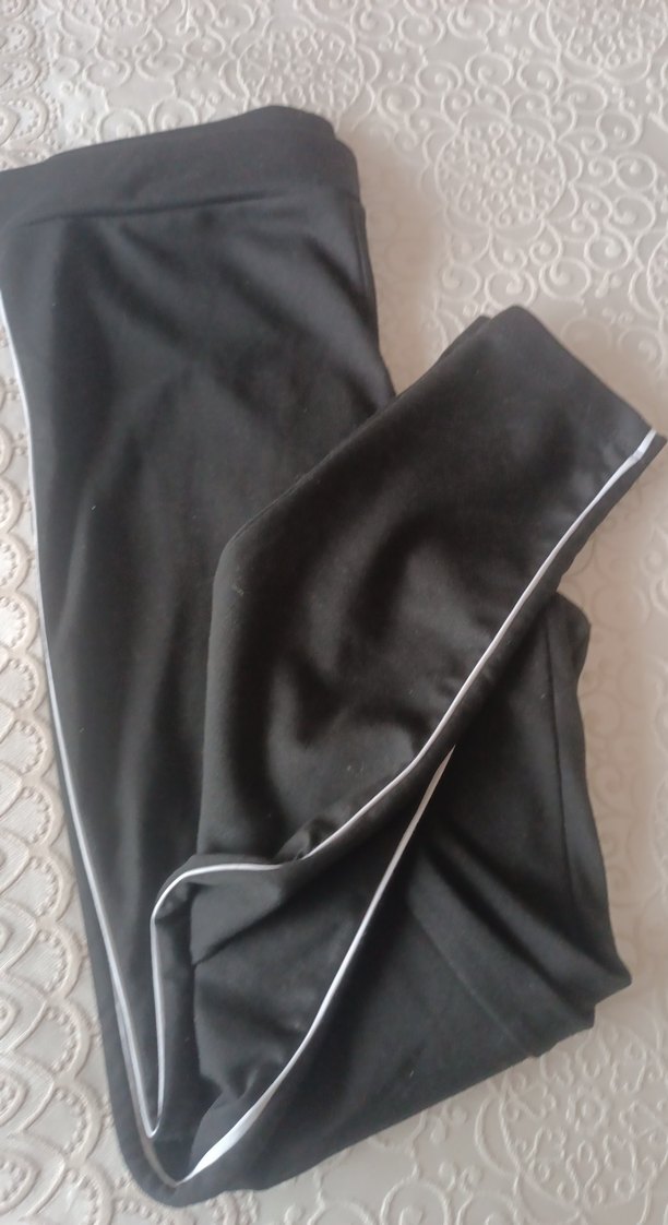 Siyah Elastik Kadın Tayt - Görsel 2