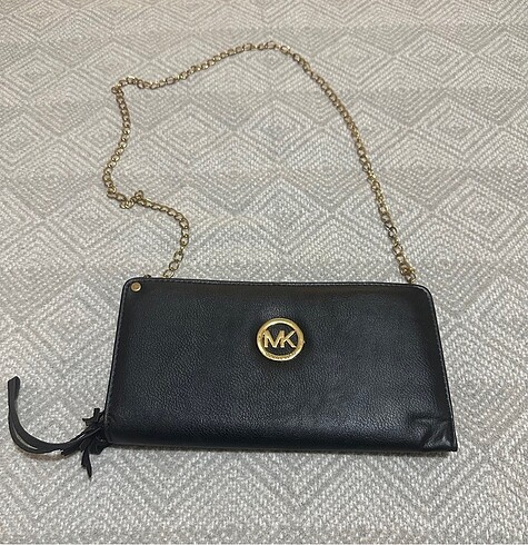 MK Kadın Portföy El Çantası Clutch Siyah