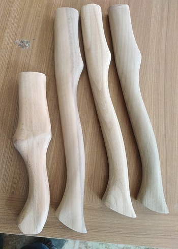 Ahşap saplı dövme çelik Kamp baltası