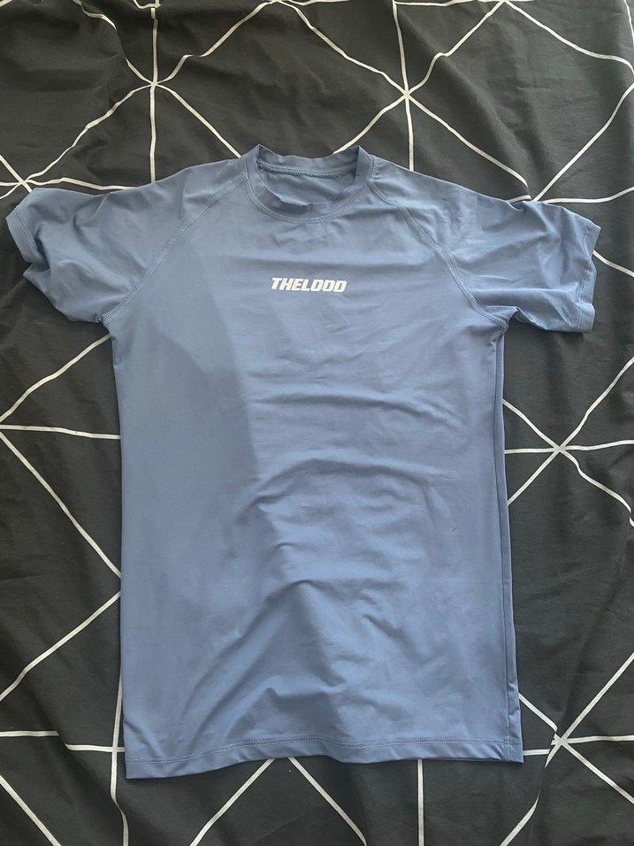 Mavi Erkek Kısa Kollu Tişört - THELDOD - Görsel 2