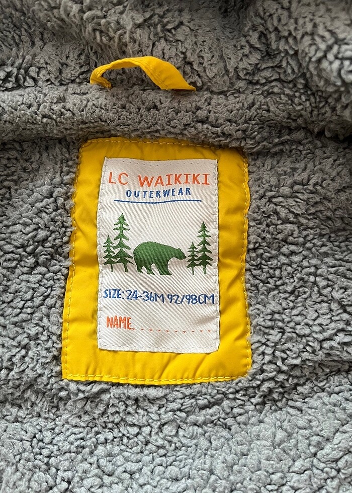 Lc Waikiki Sarı Kapüşonlu Şişme Mont - Görsel 5