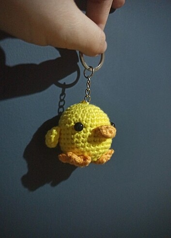  Ördek amigurumi anahtarlık 