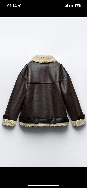 Zara zara astar detaylı biker ceket