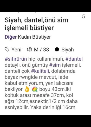 Dantel Detaylı Siyah V Yakalı Kadın Bluz - Görsel 7