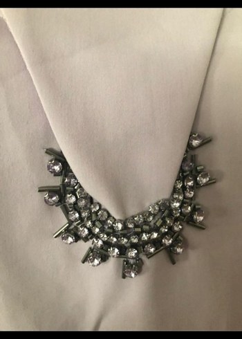 Lila  Uzun swarovski detaylı Abiye Elbise - Görsel 7