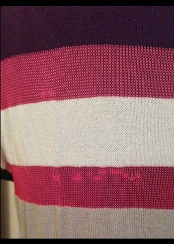 Bohem Kelebek Desenli V Yaka Triko Elbise - Görsel 5