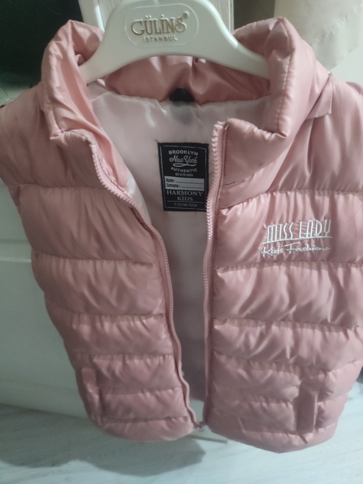 Pembe Kürklü Kolsuz Yelek 146-152cm 12-16 yaş - Görsel 4