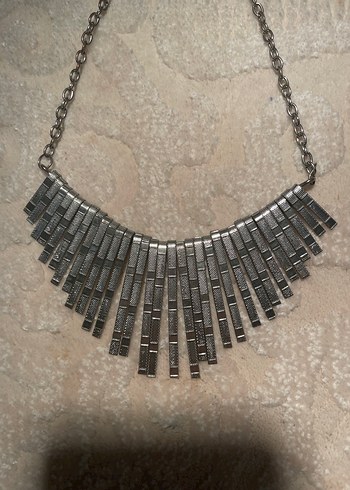 gümüş renkli kolye - Görsel 2